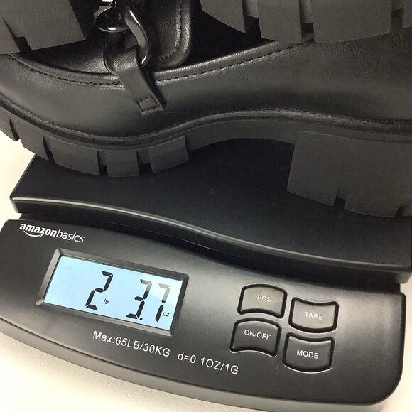 Madden NYC Shoes Women's 7.5 Loafers Black Chunky Lug Heels Platform Y2K Grunge - Picture 12 of 12